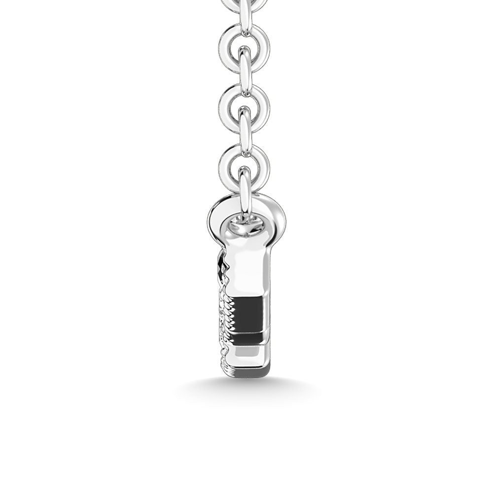 Diamond 1/10 Ct.Tw. Fashion Necklace In 10K White Gold