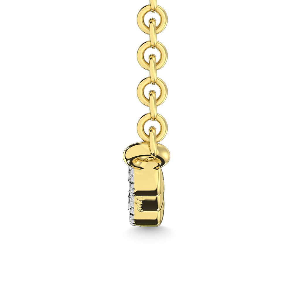 Diamond 1/10 Ct.Tw. Fashion Necklace in 10K Yellow Gold