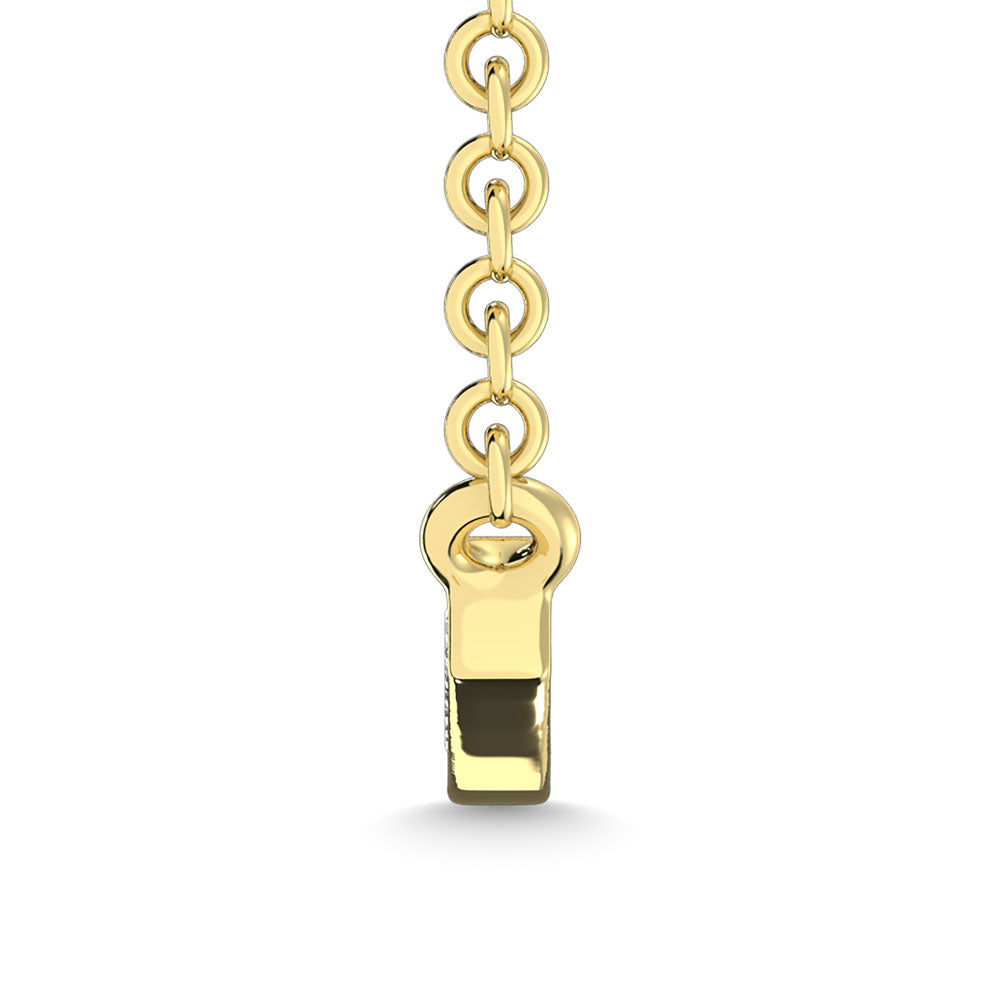 Diamond 1/10 Ct.Tw. Fashion Necklace In 10K Yellow Gold
