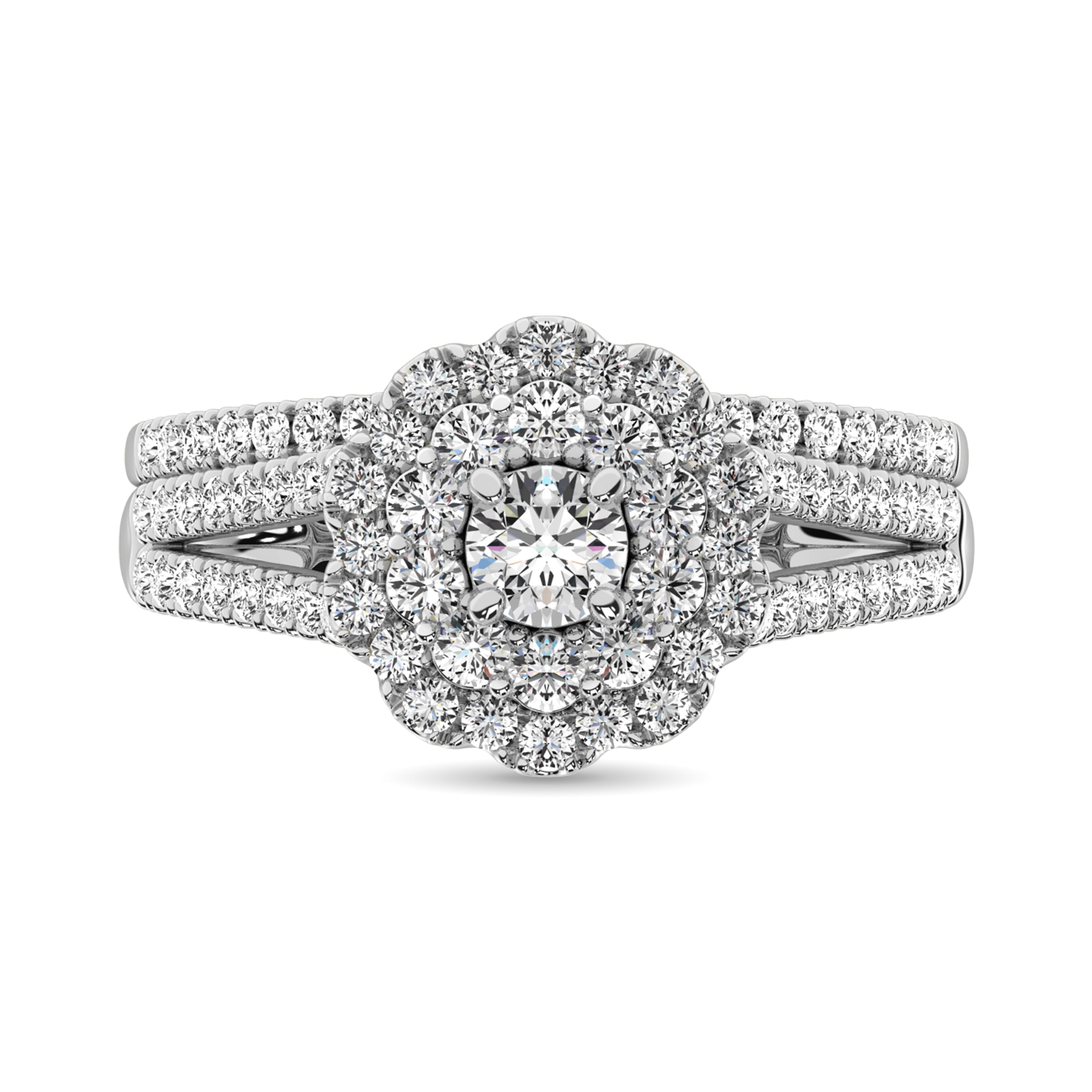Diamond 1 Ct.Tw. Bridal Ring in 10K White Gold