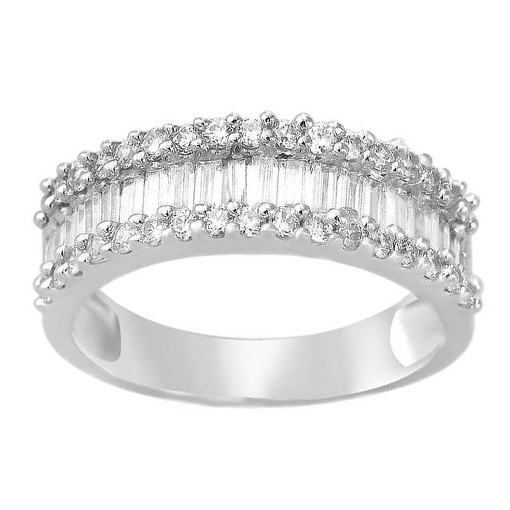 10K White Gold Exquisite 1.00Ct Ladies Band