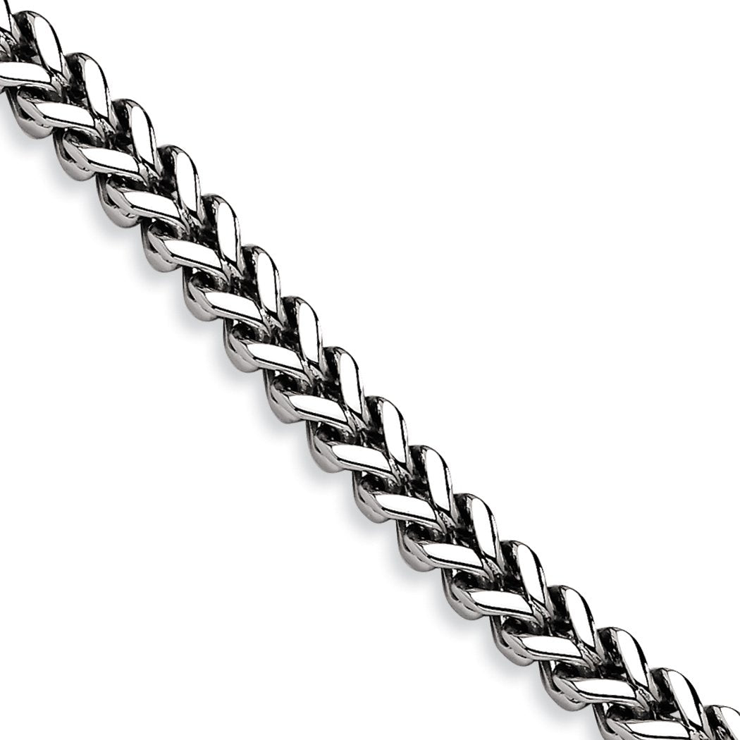 Chisel Stainless Steel Polished 9 Inch Franco Link Bracelet