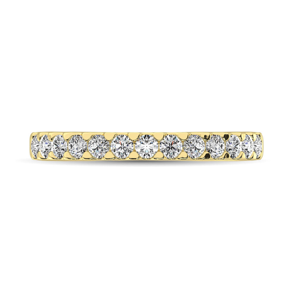 14K Yellow Gold Diamond 2/5 Ct.Tw. 9 Stone Anniversary Band