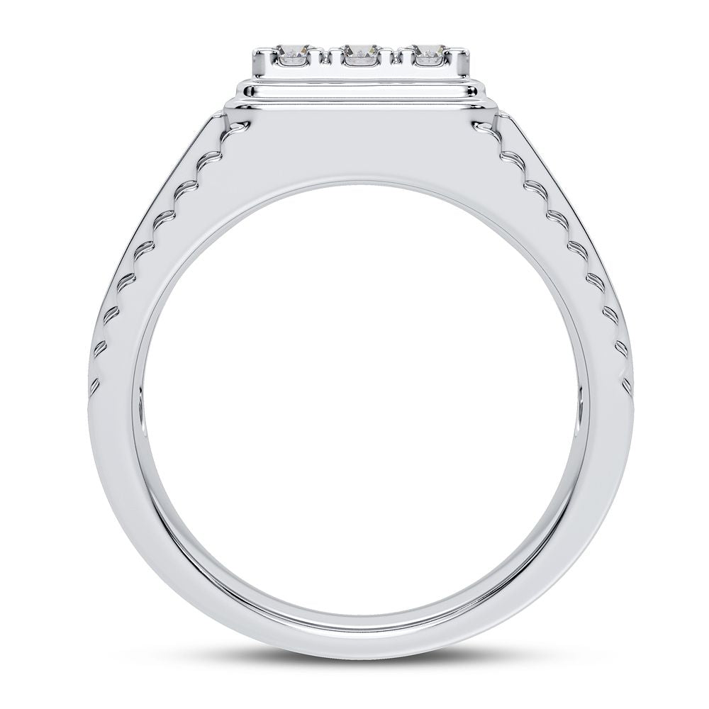 14K White Gold Exquisite 1.00Ct Diamond Ring