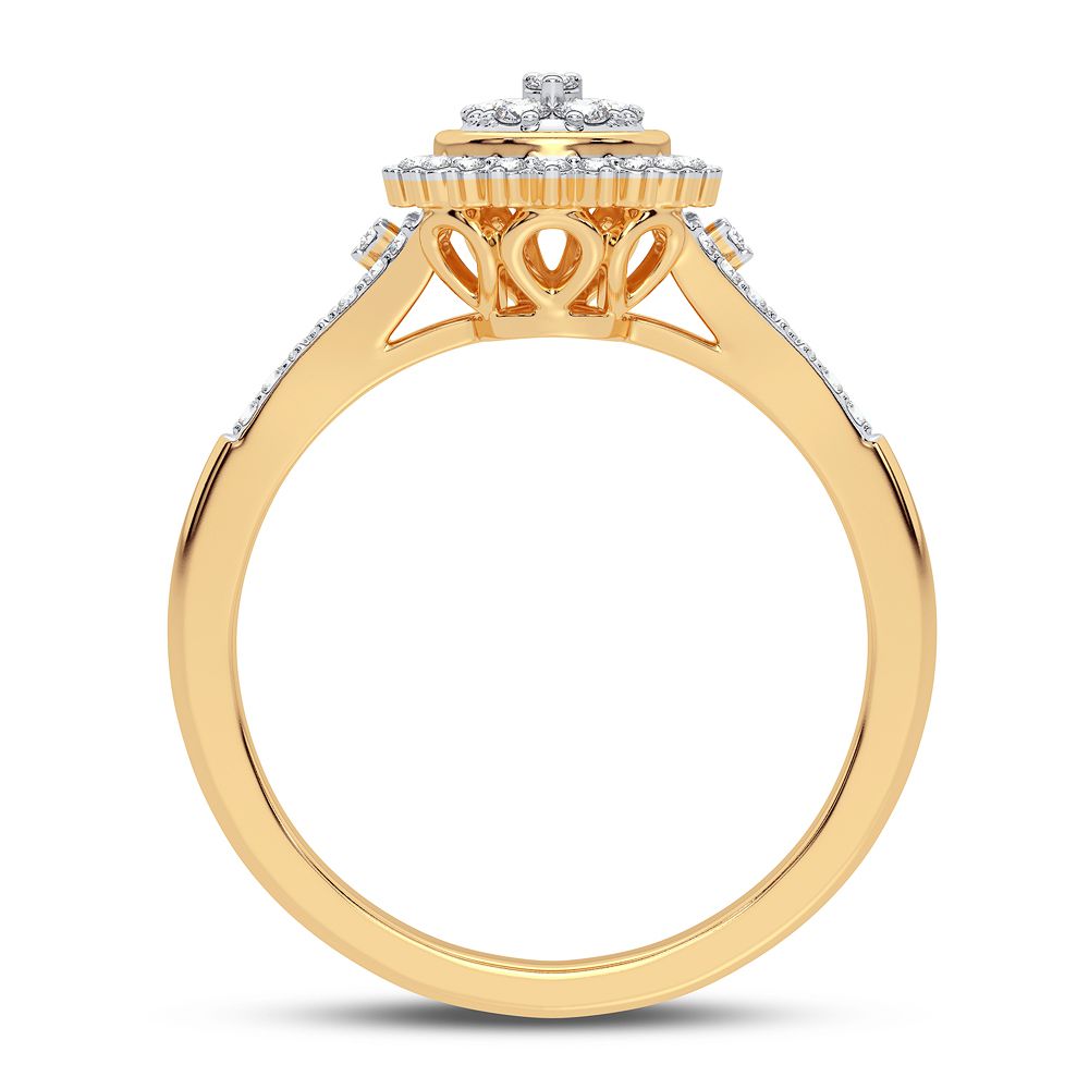 10K Yellow Gold Gorgeous 0.25Ct Diamond Ring