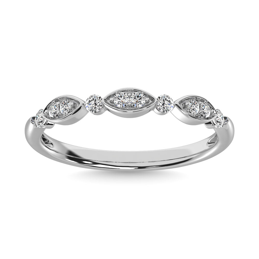 Diamond 1/5 Ct.Tw. Stackable Ring in 14K White Gold