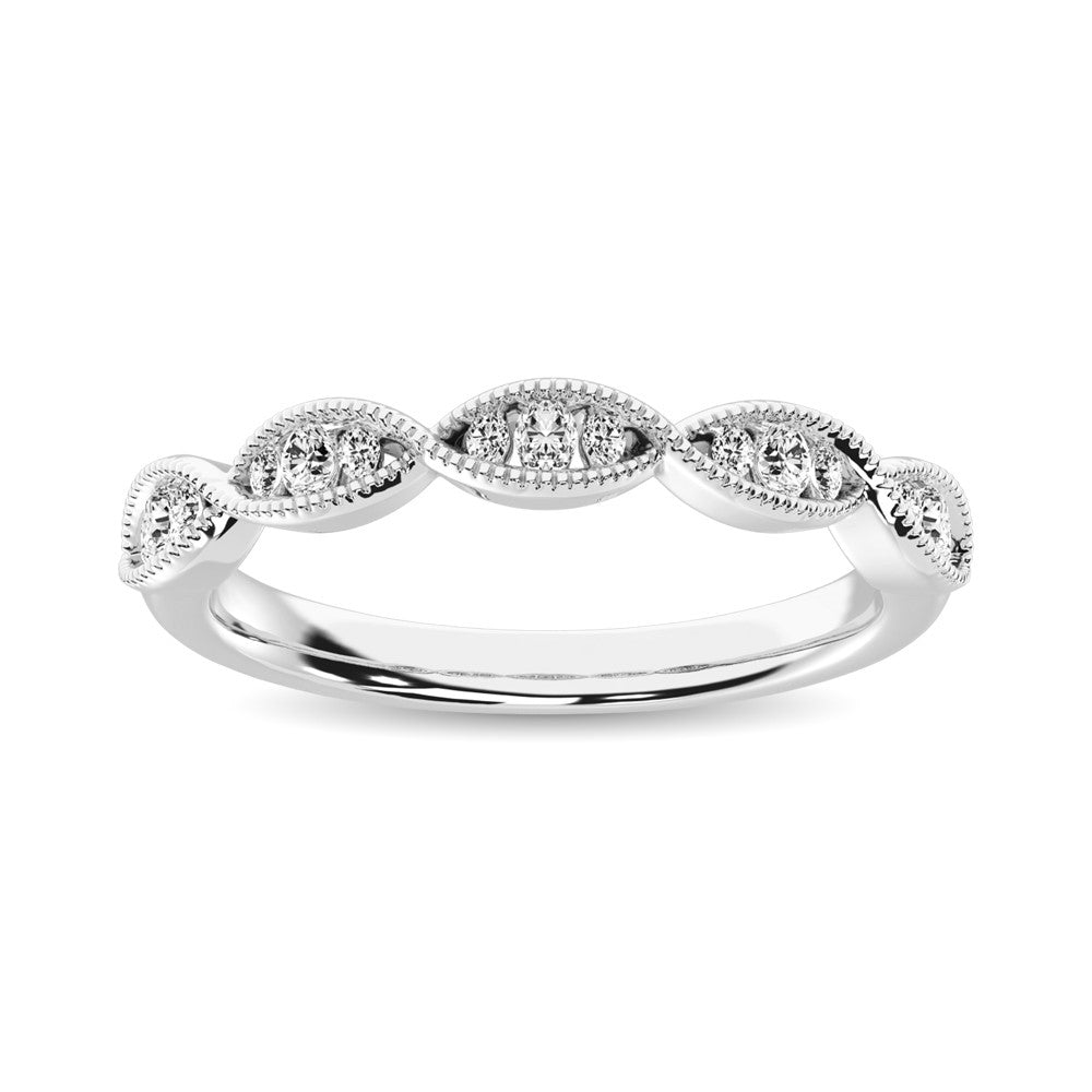 Diamond 1/5 Ct.Tw. Stackable Band in 14K White Gold