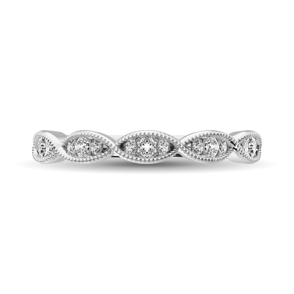 Diamond 1/5 Ct.Tw. Stackable Band in 14K White Gold