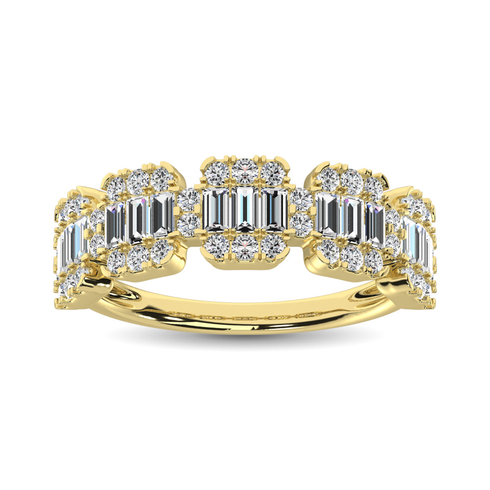 14K Yellow Gold 1 Ct.Tw. Diamond Fashion Ring