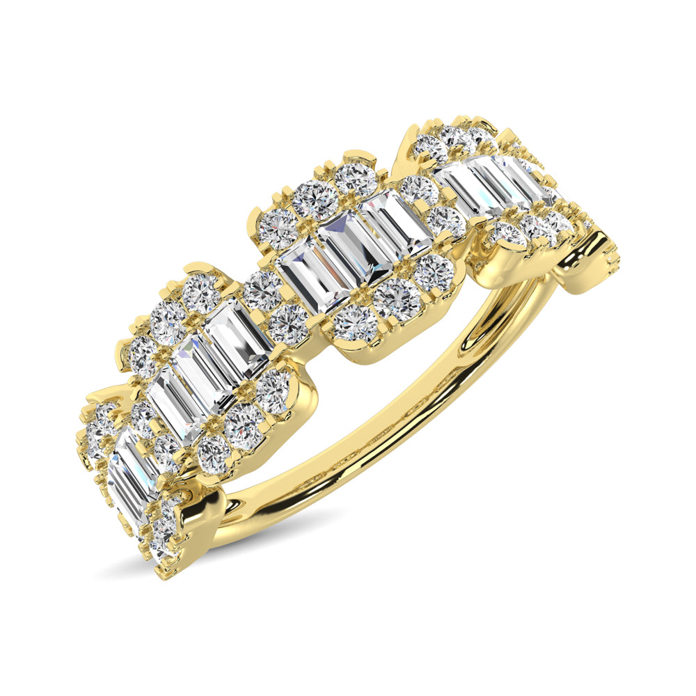 14K Yellow Gold 1 Ct.Tw. Diamond Fashion Ring
