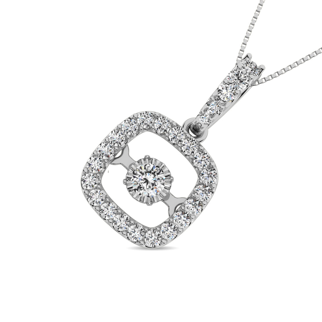Diamond 1 3/8 ct tw Fashion Pendant in 14K White Gold