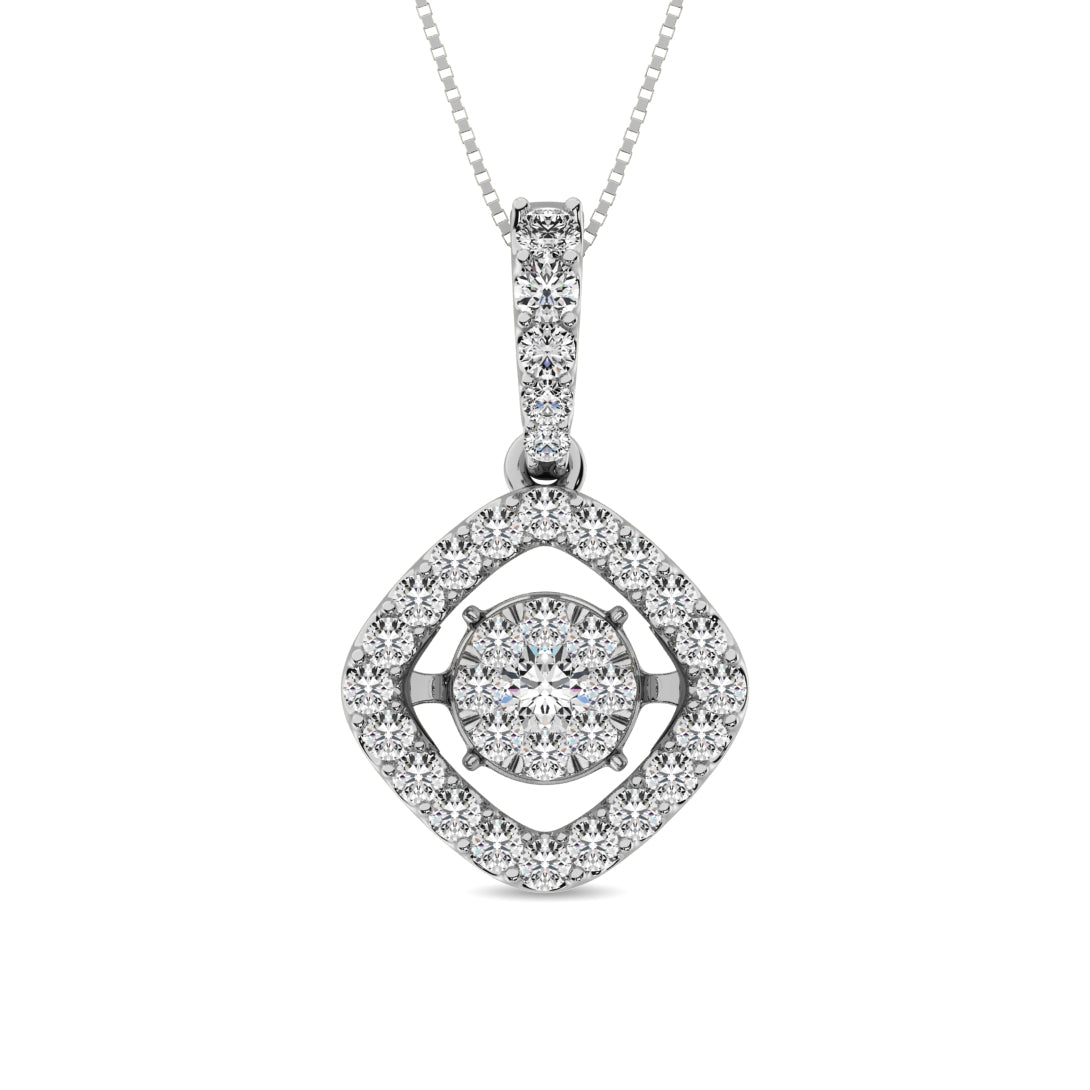 Diamond 1 Ct.Tw. Shimmering Pendant in 14K White Gold