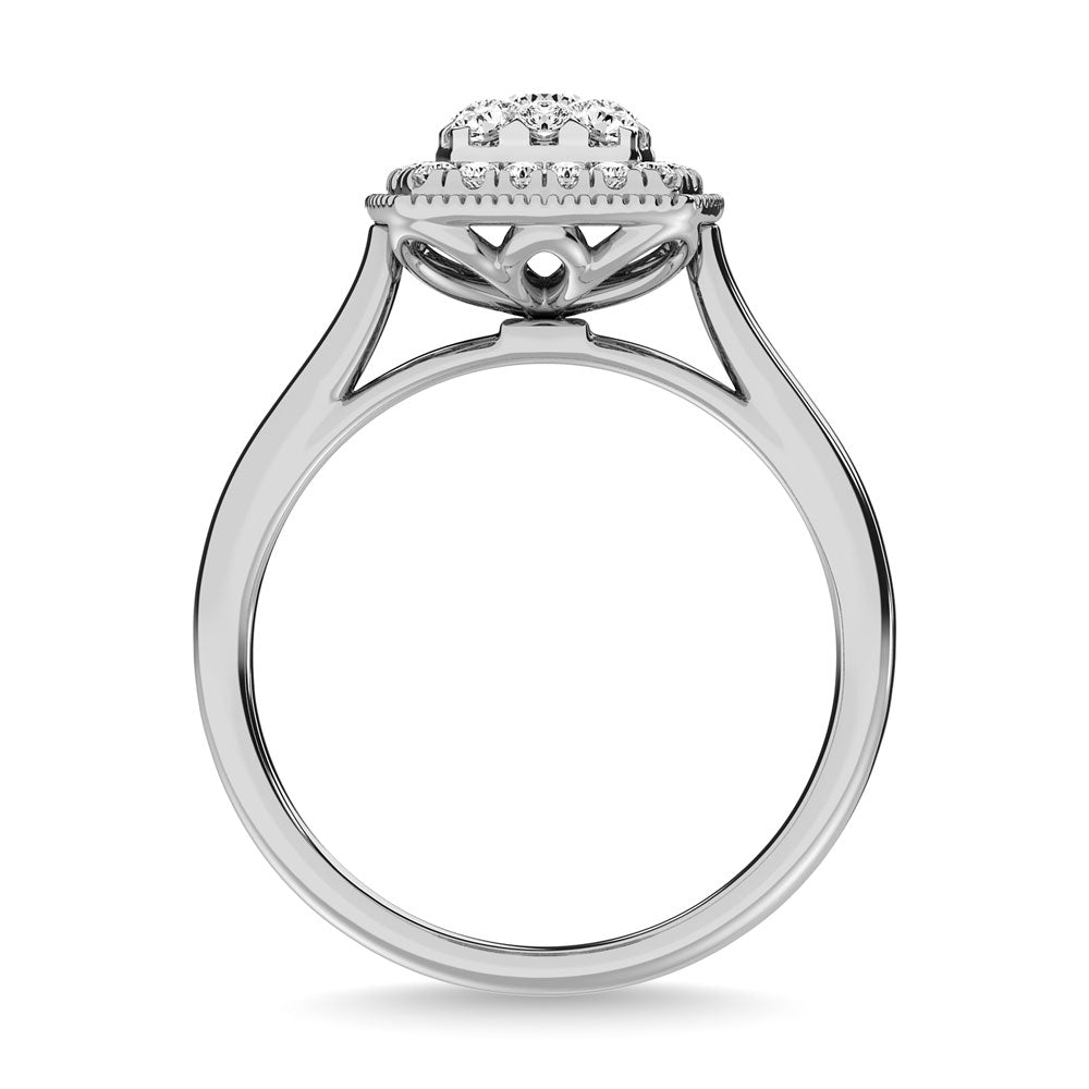 Diamond 1/2.Tw. Engagement Ring in 14K White Gold