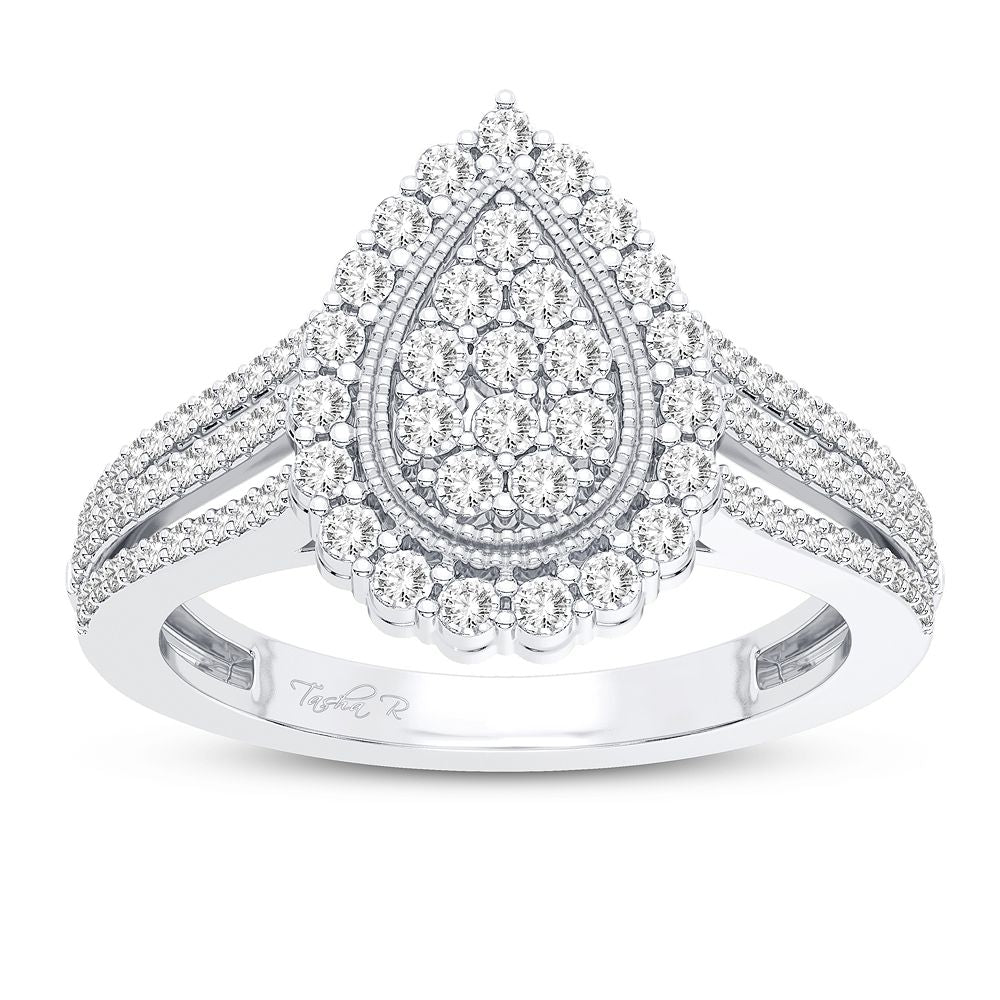 10K White Gold Magnifcnet 0.20Ct Diamond Ring