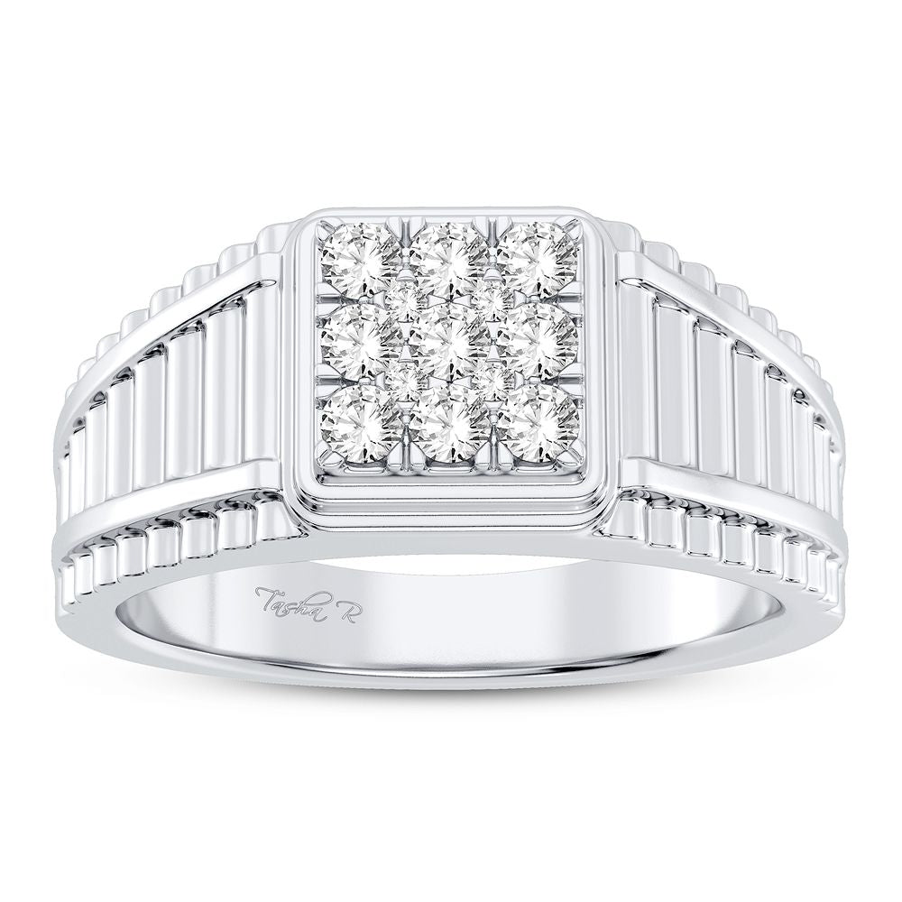 14K White Gold Gorgeous 0.50Ct Diamond Ring