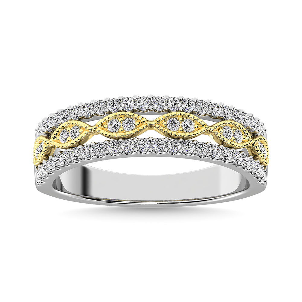 Diamond 3/8 Ct.Tw. Fashion Band In 10K Two Tone Gold
