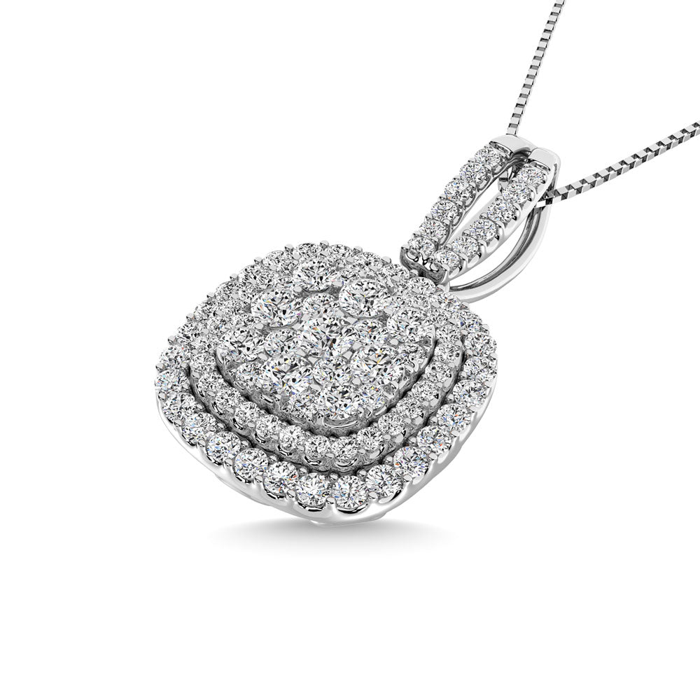 Diamond 1 3/4 Ct.Tw. Danglers Earrings In 14K White Gold