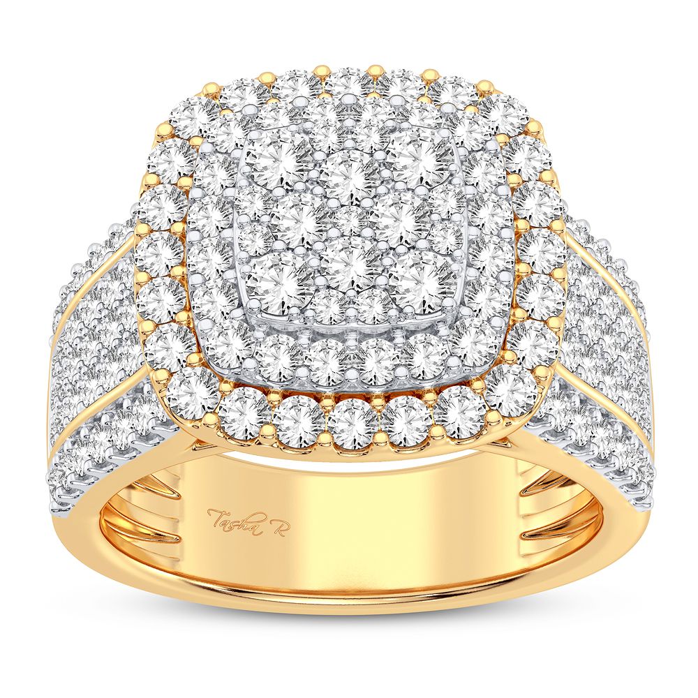 14K Yellow Gold Elegant 1.50Ct Diamond Ring