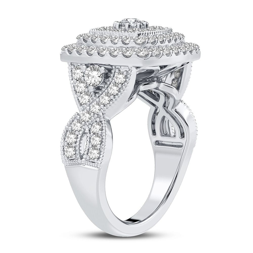 14K White Gold Beautiful 1.00Ct Diamond Ring