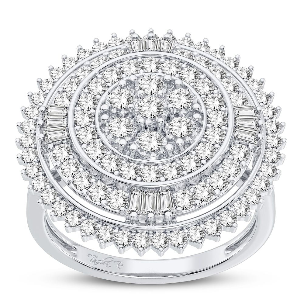 10K White Gold Exquisite 1.00Ct Diamond Ring