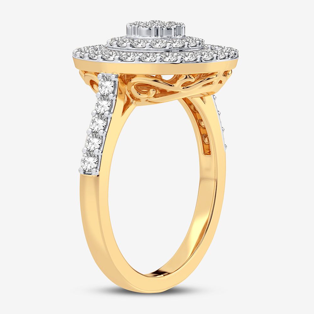10K Yellow Gold Gorgeous 1.00Ct Diamond Ring