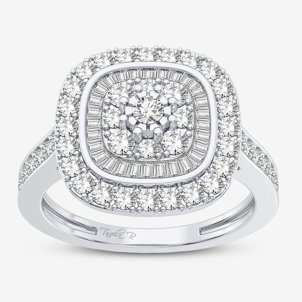 10K White Gold Magnifcnet 1.00Ct Diamond Ring