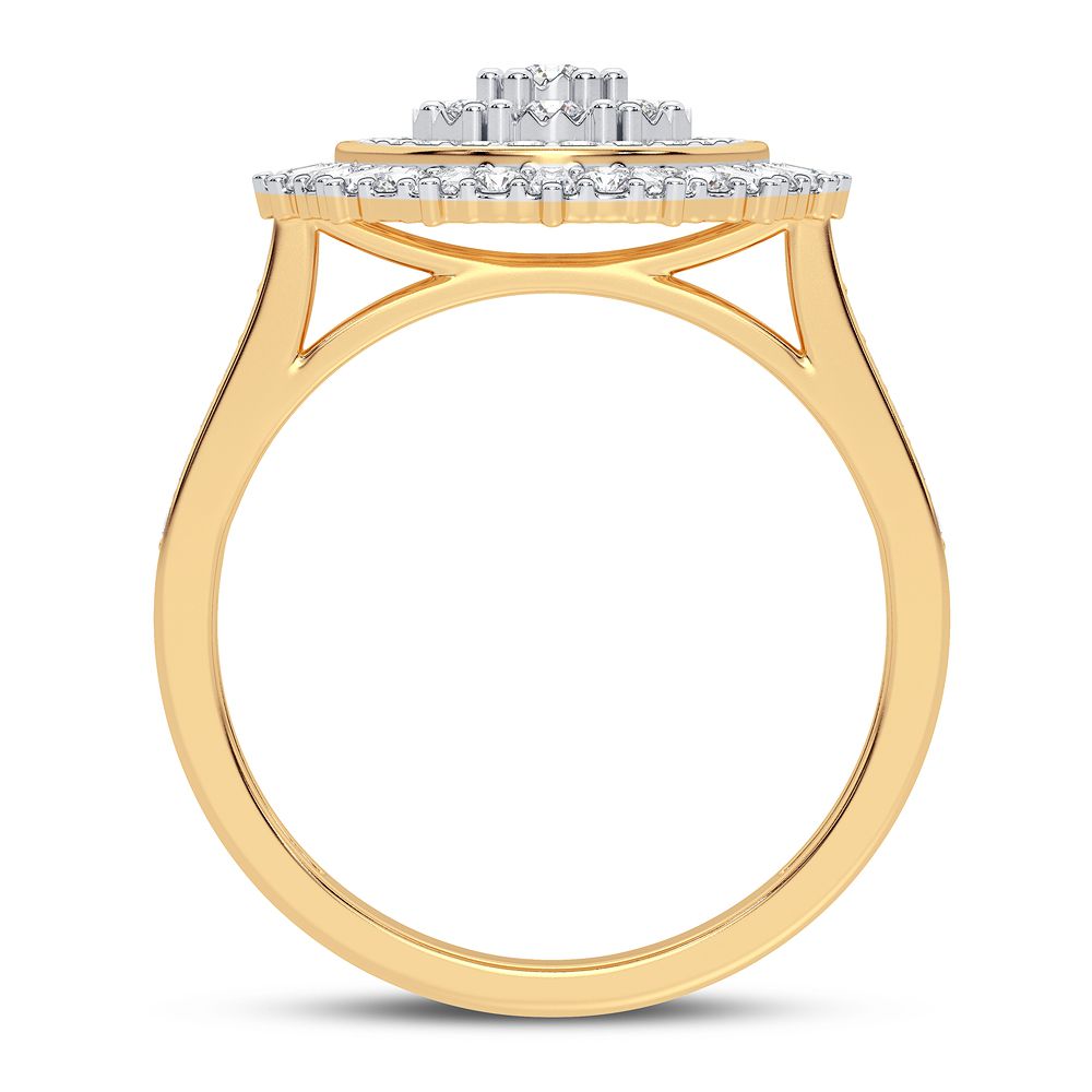 10K Yellow Gold Exquisite 0.50Ct Diamond Ring
