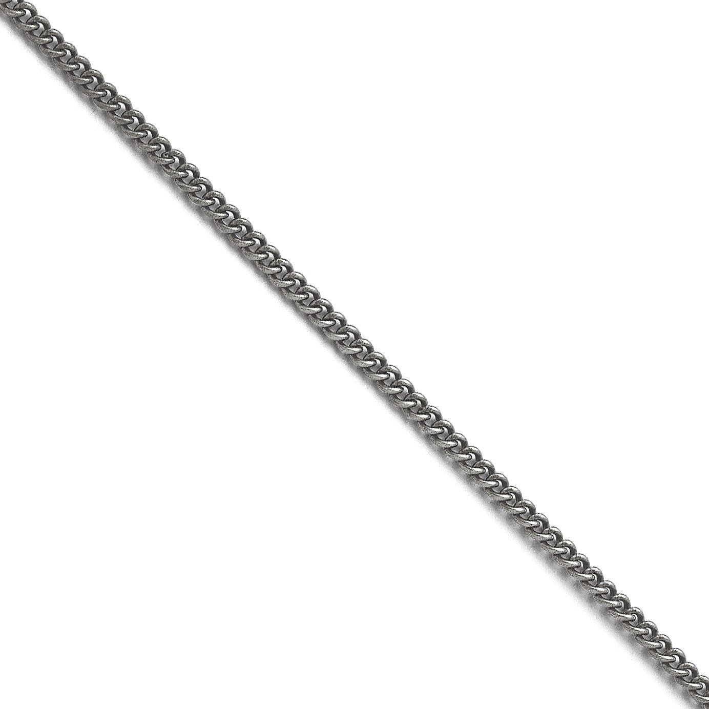 Chisel Stainless Steel Antiqued 2Mm 22 Inch Round Curb Chain