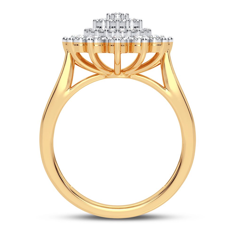 10K Yellow Gold Beautiful 0.25Ct Diamond Ring