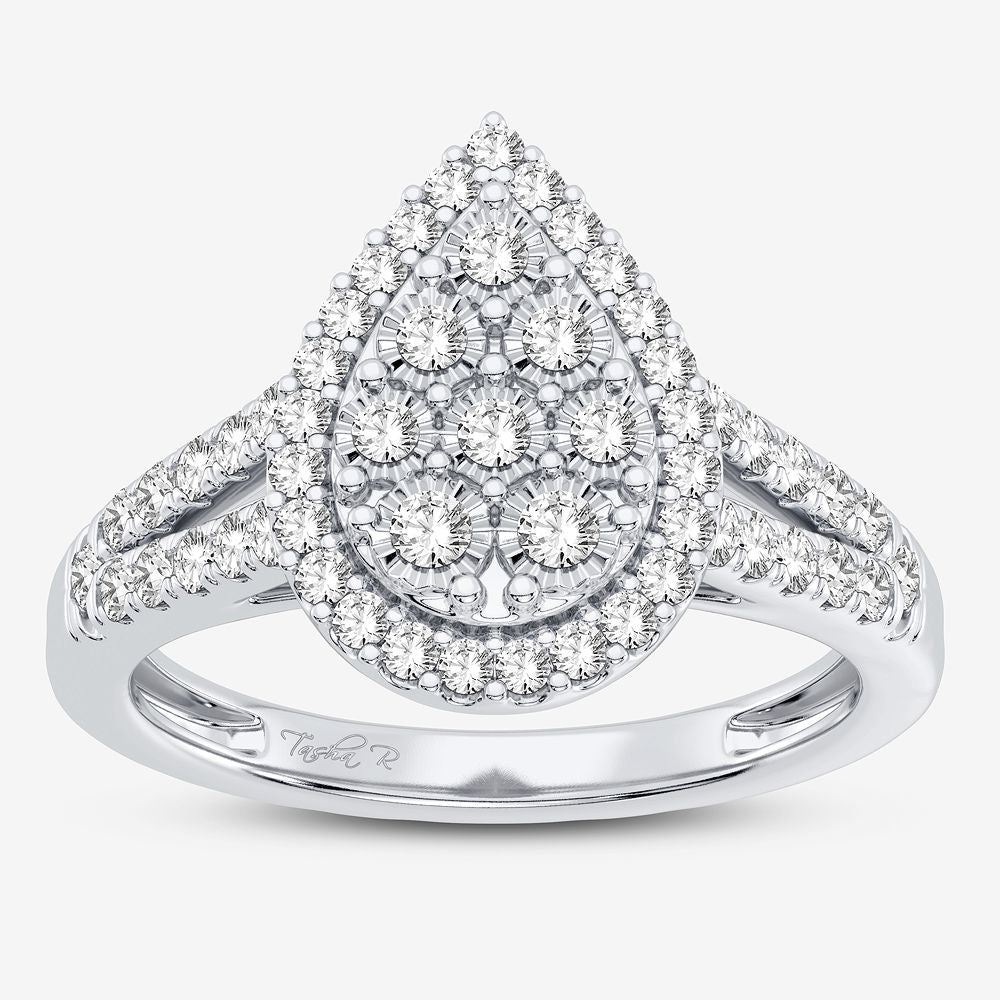 10K White Gold Gorgeous 0.50Ct Diamond Ring