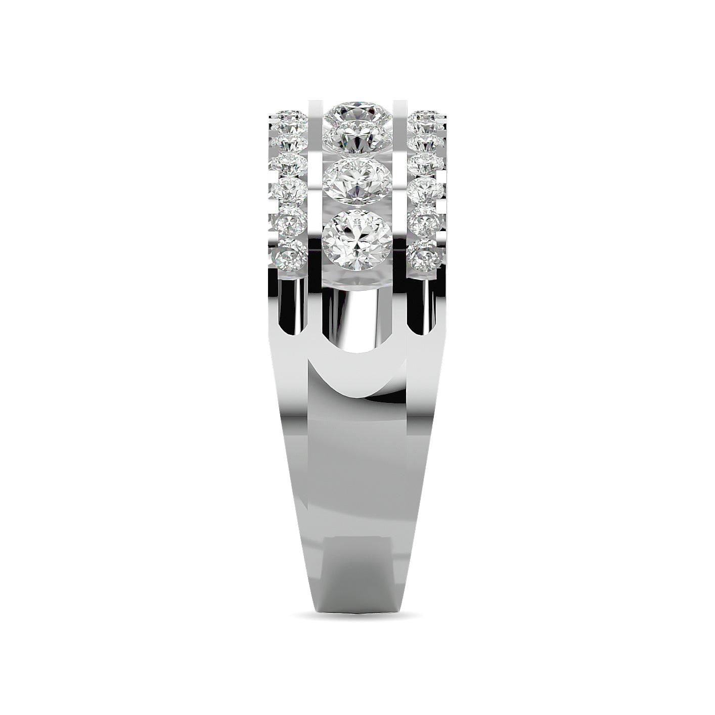 Diamond 1 ct tw Machine Band in 14K White Gold