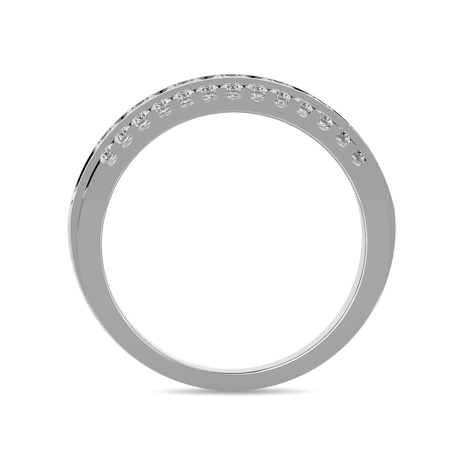 Diamond 1 ct tw Machine Band in 14K White Gold