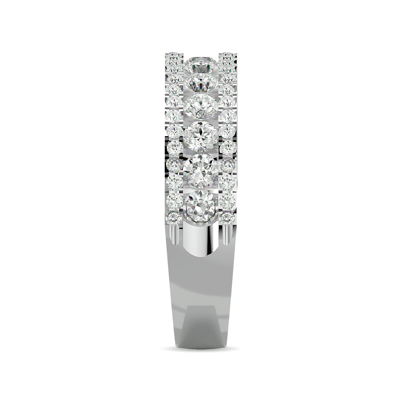 Diamond 1 ct tw Machine Band in 14K White Gold