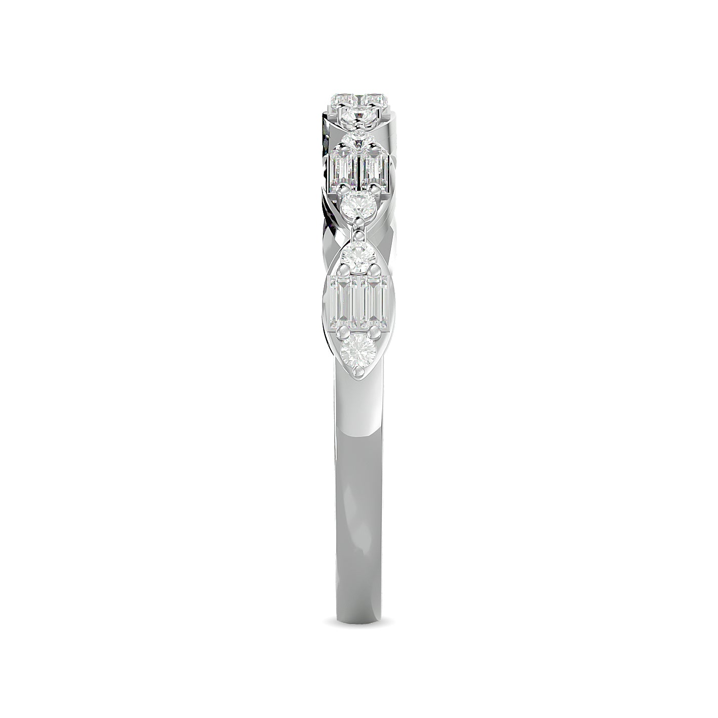 Diamond 1/3 Ct Tw Band In 14K White Gold