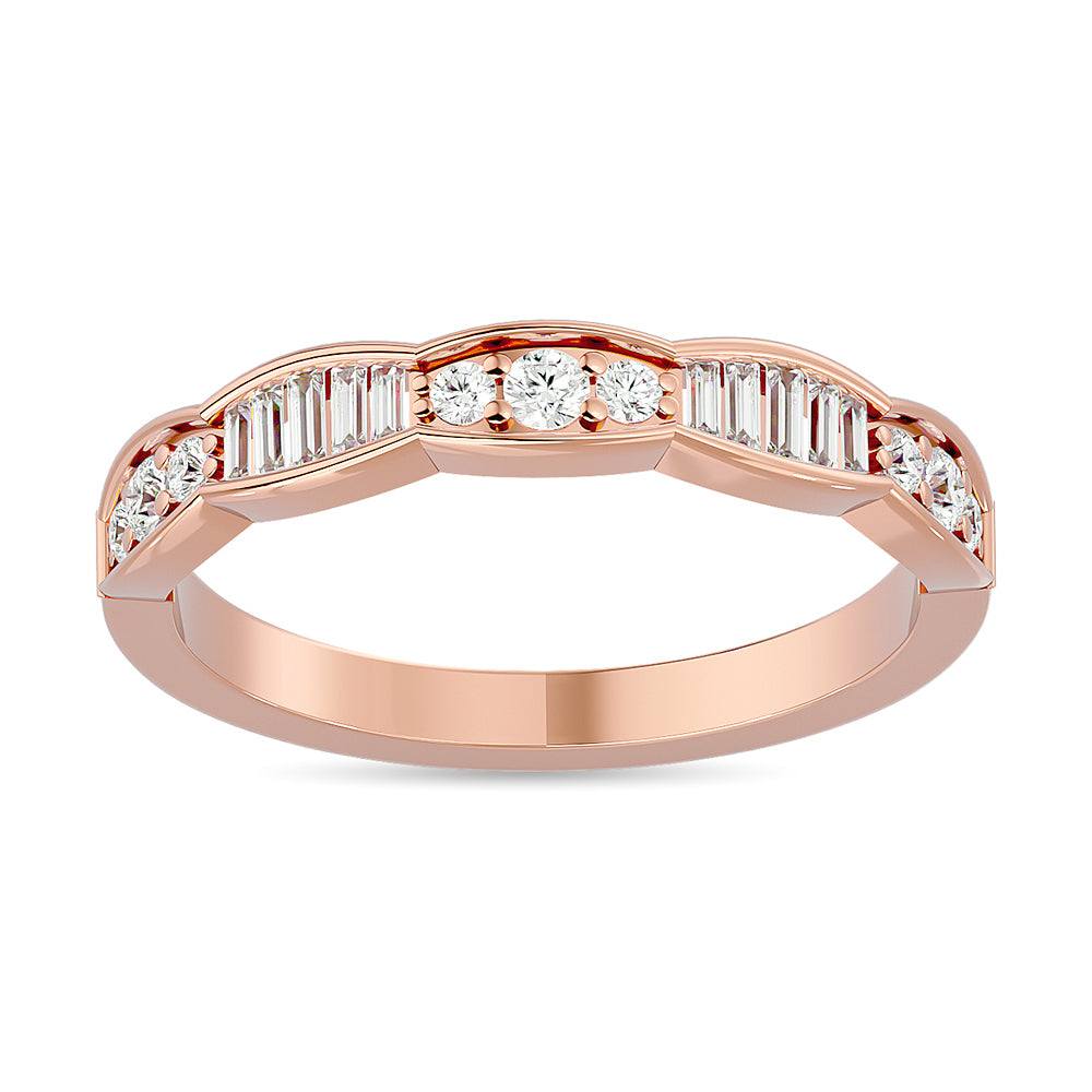 Diamond 1/3 Ct Tw Band In 14K Rose Gold