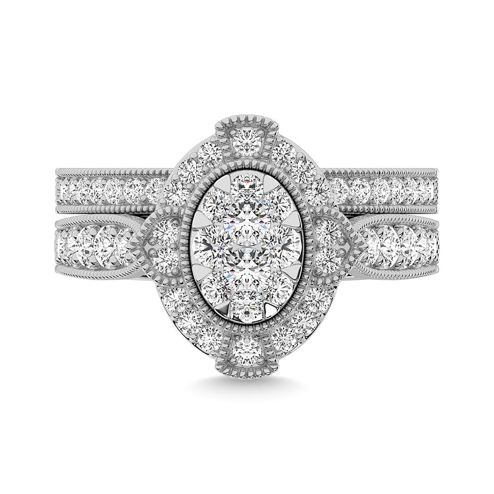 Diamond 1 1/5 Ct.Tw. Bridal Ring In 14K White Gold