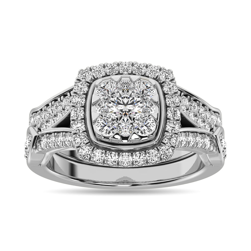 Diamond 1 1/4 Ct Tw Bridal Ring In 14K White Gold