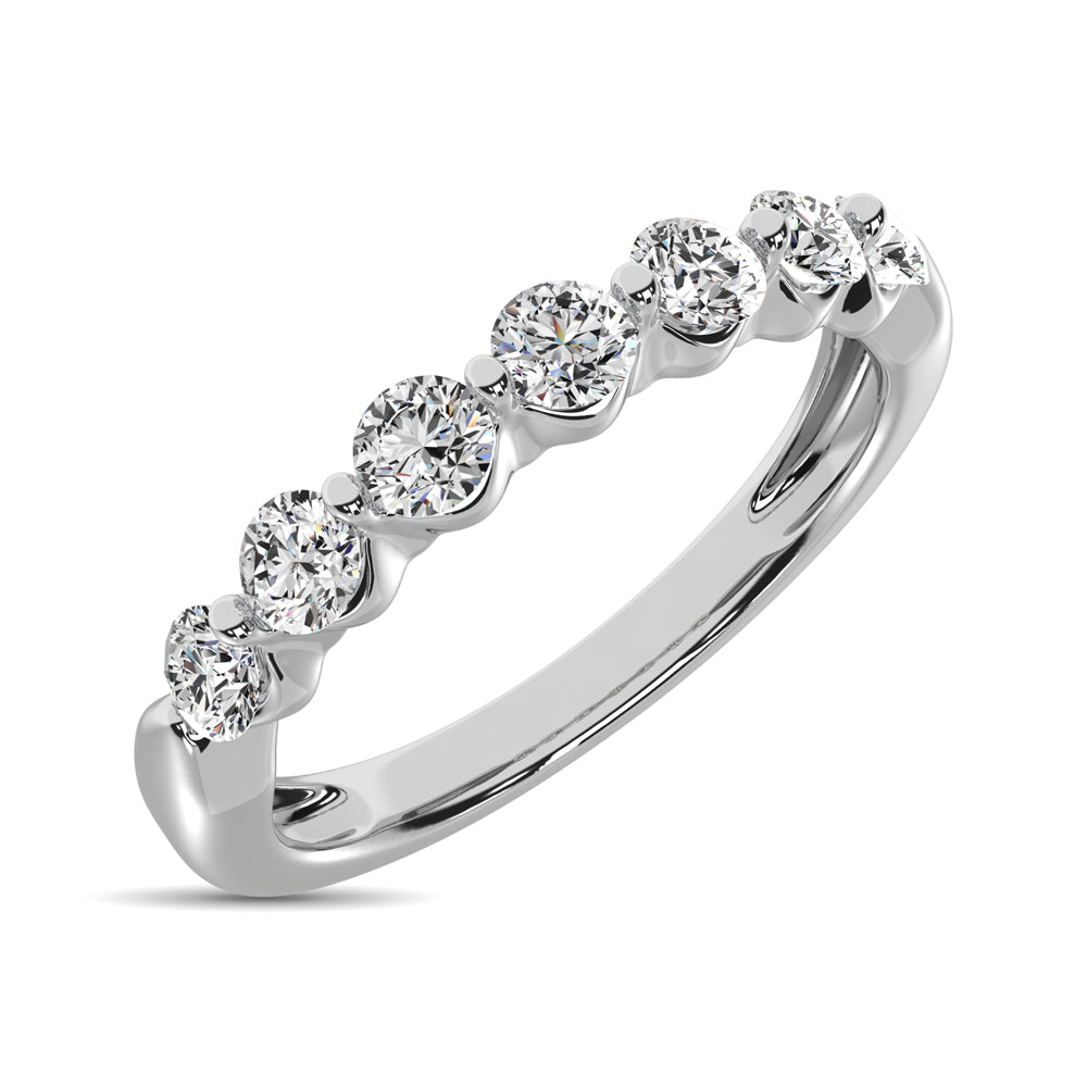 10K White Gold Diamond 1/2 Ct.Tw. Ladies Band