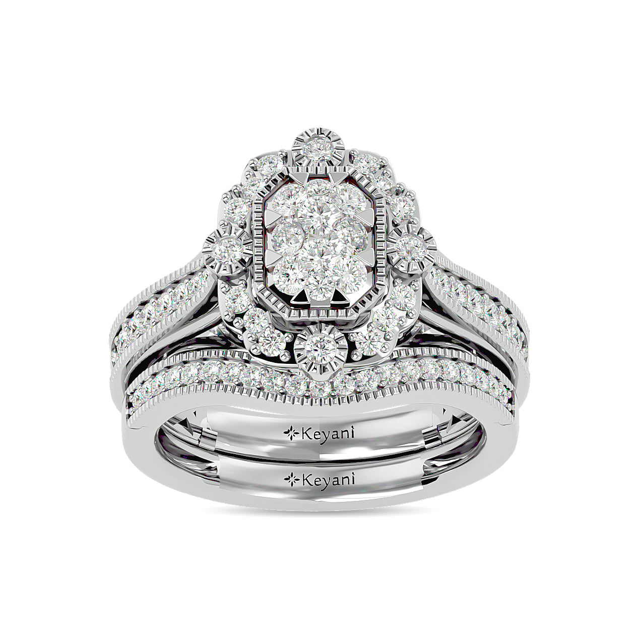 Diamond 1 ct tw Bridal Ring in 14K White Gold