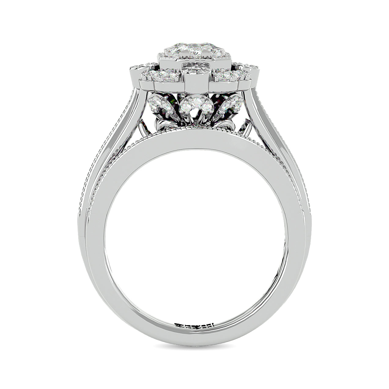 Diamond 1 ct tw Bridal Ring in 14K White Gold