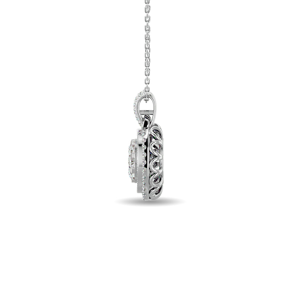 Diamond 1 ct tw Fashion Pendant in 14K White Gold