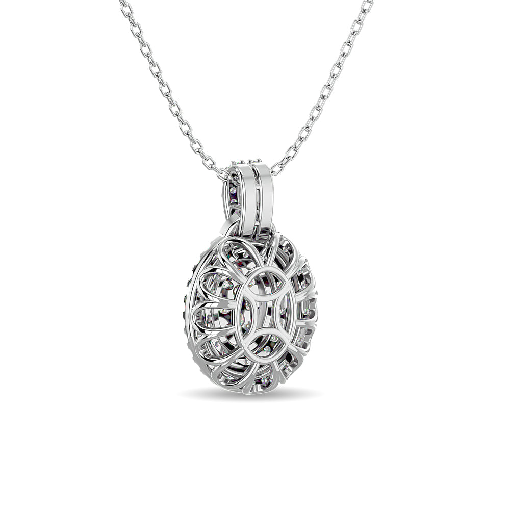 Diamond 1 Ct Tw Fashion Pendant In 14K White Gold