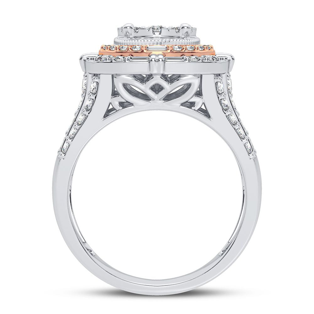 14K White Gold Elegant 1.50Ct Diamond Ring