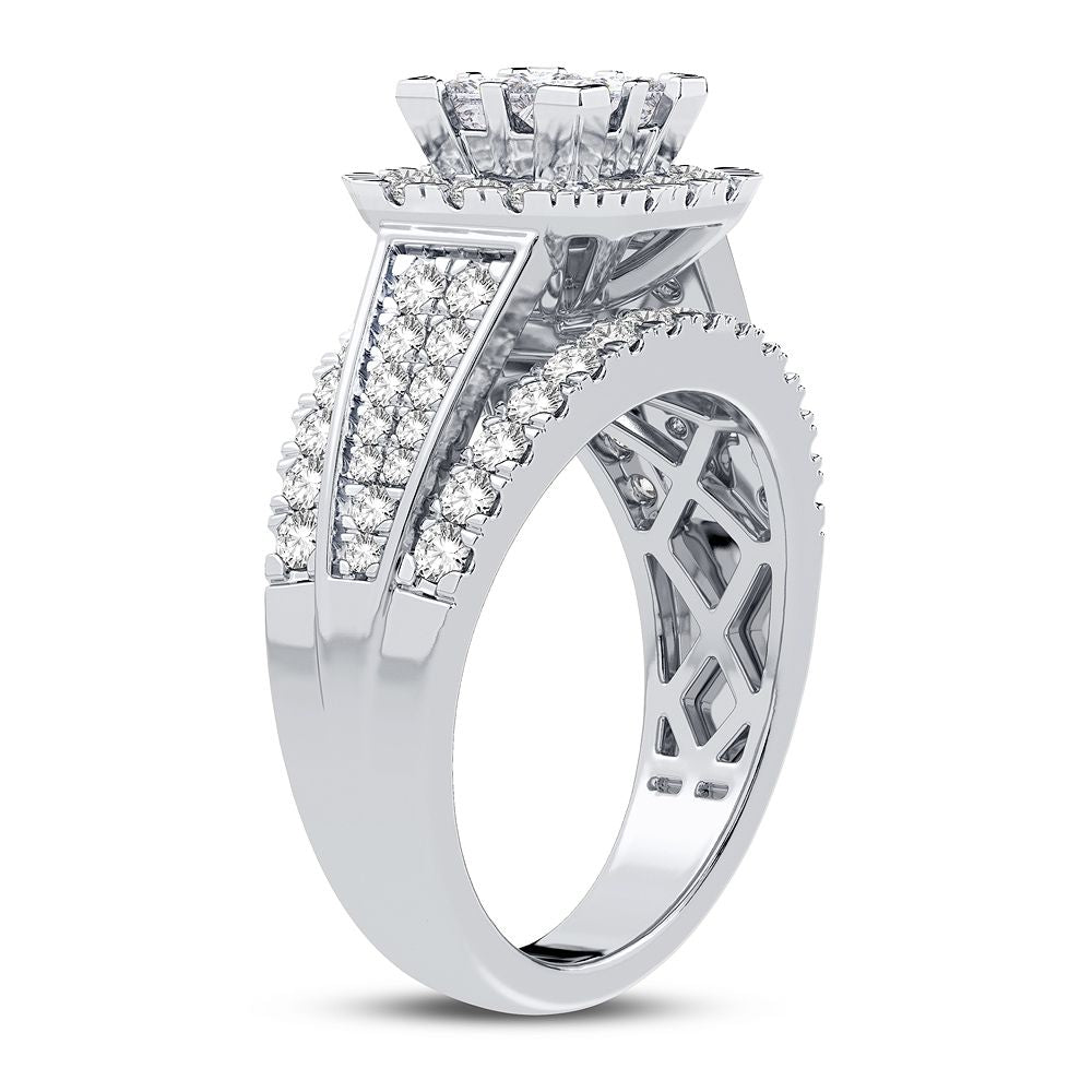 14K White Gold Magnifcnet 1.50Ct Diamond Ring