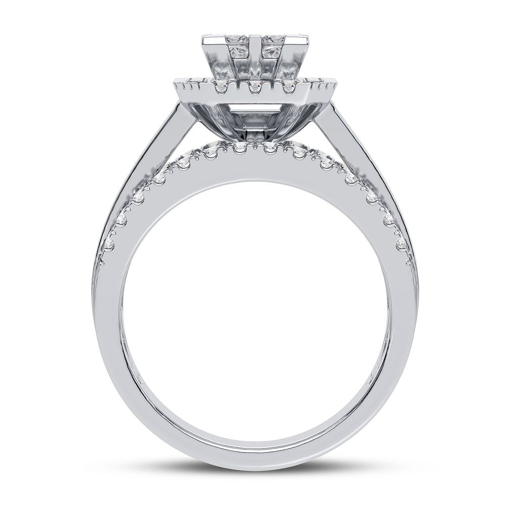14K White Gold Magnifcnet 1.50Ct Diamond Ring