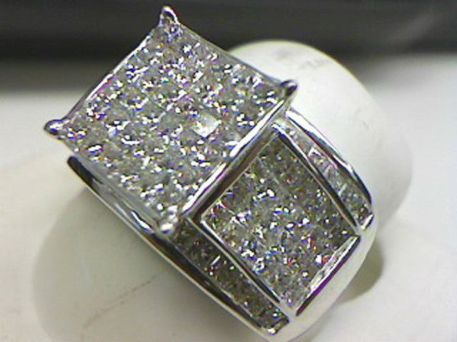 14K White 2.97Ct D-Ladies Rings
