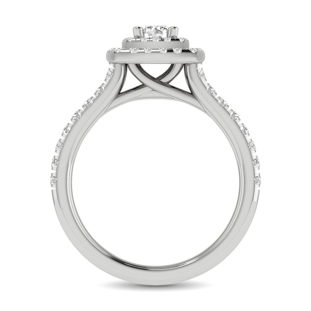 14KT White Gold 1Ct.Tw. Diamond keyani Bridal Ring
