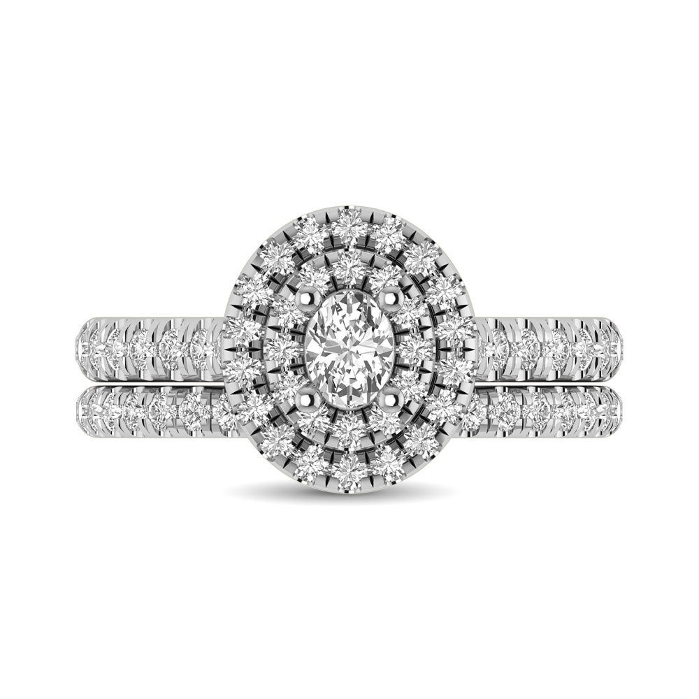 14Kt White Gold 1Ct.Tw. Diamond Keyani Bridal Ring