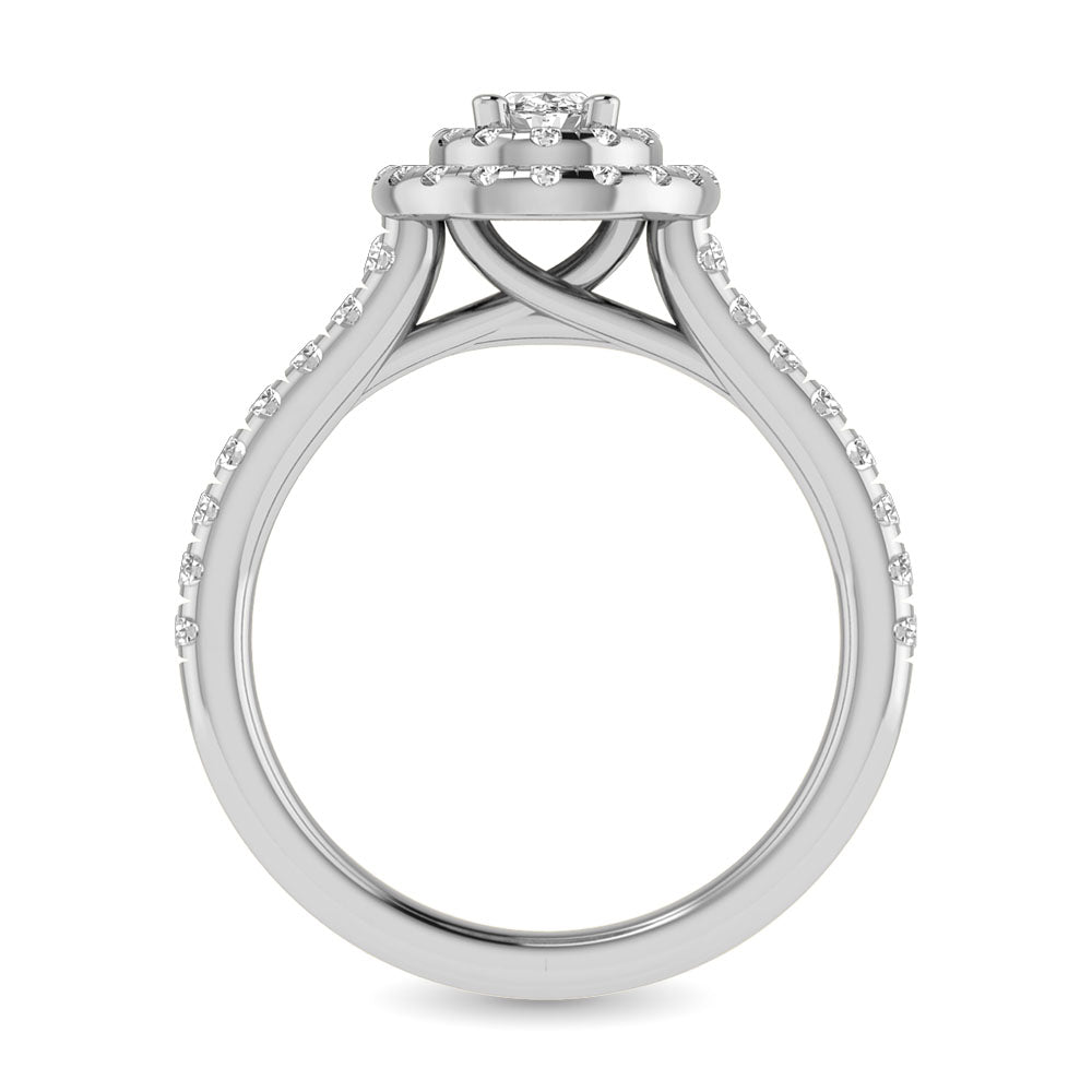 14Kt White Gold 1Ct.Tw. Diamond Keyani Bridal Ring