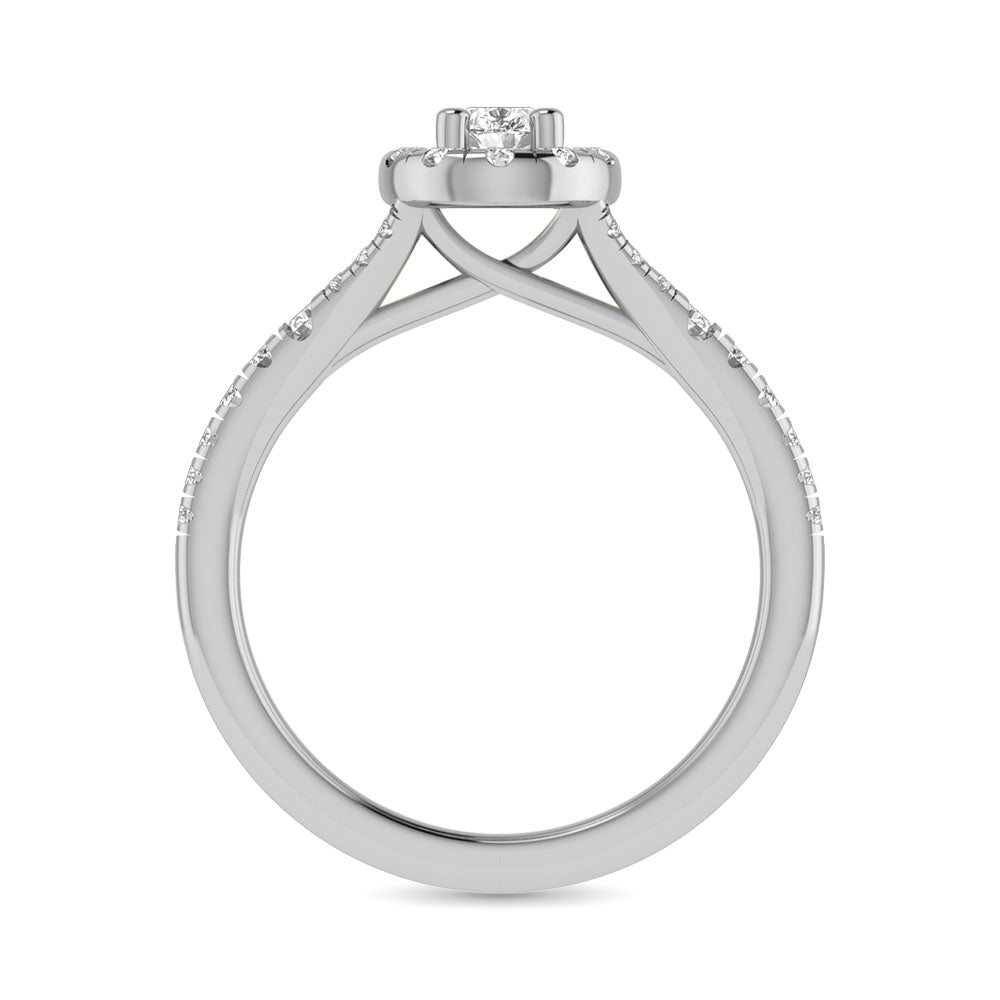 14Kt White Gold 1Ct.Tw. Diamond Keyani Bridal Ring